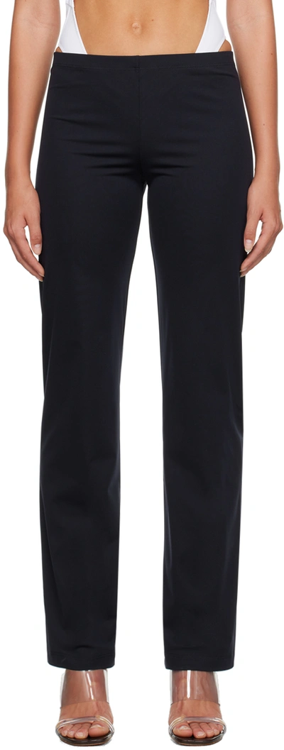 Maryam Nassir Zadeh Navy Dance Lounge Trousers In 1023 Navy