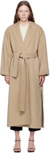 By Malene Birger Trullem Wool Coat In M32 Grey Brown