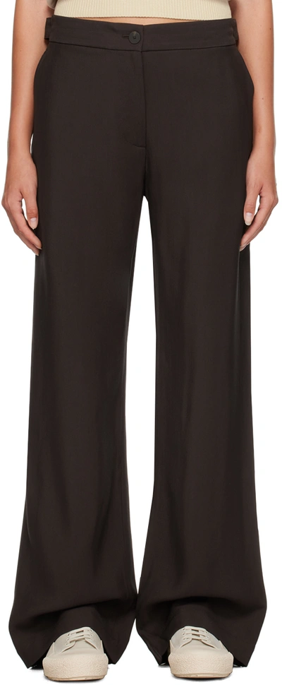 Studio Nicholson Brown Reynosa Trousers In Rye