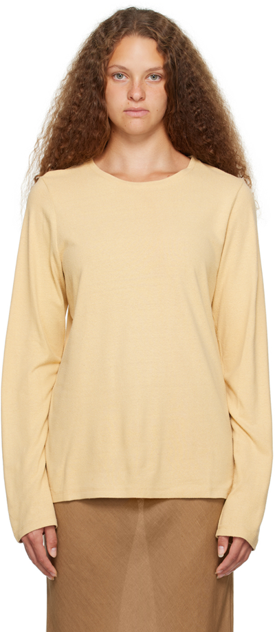 Baserange Yellow Long-sleeve T-shirt In Oak Yellow