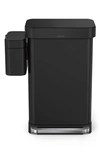 Simplehuman 4l Compost Caddy In Matte Black