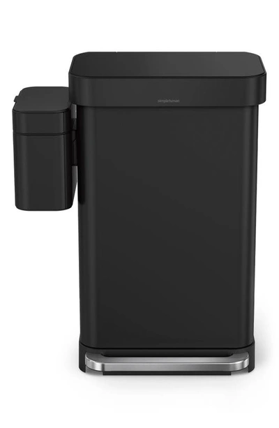 Simplehuman 4l Compost Caddy In Matte Black