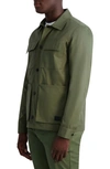 Karl Lagerfeld Paris Men's Four Pocket Safari Jacket - Green - Size Medium - Olive