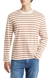 CLOSED STRIPE LONG SLEEVE ORGANIC COTTON T-SHIRT