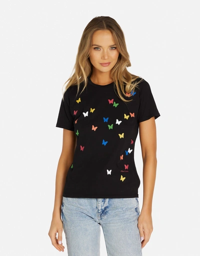 Lauren Moshi Croft Mini Butterflies In Black