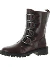 VINCE CAMUTO FRISHEA WOMENS LEATHER BUCKLES COMBAT & LACE-UP BOOTS