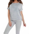 ANGEL FRONT TO BACK BRAIDED TOP IN GRAY
