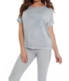 Angel Front To Back Braided Top In Gray In Grey