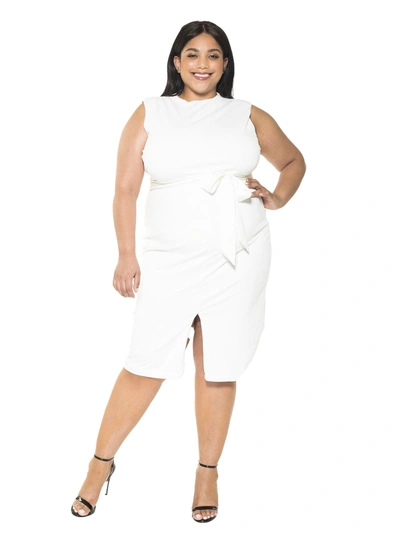 Alexia Admor Fara Dress - Plus Size In White