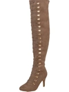 Journee Collection Trill Womens Tall Dressy Thigh-high Boots In Brown