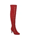 Journee Collection Journee Trill Over-the-knee Lace-up Boot In Red