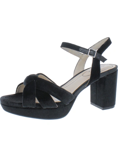 Lifestride Lucky Womens Knot-front Slingback Sandals In Black