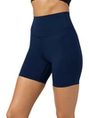 Shop Splits59 Airweight Womens High-waist Fitness Bike Shorts In Blue