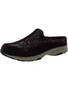 Easy Spirit Travel Time 676 Womens Leather Slip On Mules In Pink