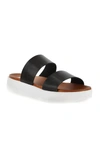 Mia Saige Platform Slide Sandal In Black