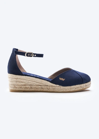 Viscata Formiga Canvas Wedges In Blue