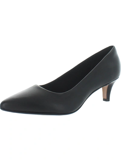Clarks Linvale Jerica Womens Ortholite Pointed Toe Dress Heels In Black