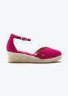 Viscata Formiga Canvas Wedges Limited Edition In Cherry