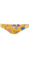 Laundry By Shelli Segal Emma Brazilian Cut Hipster Bikini Bottom Swimsuit In Sunshine Gold In Multi