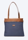 Viscata Tropez Canvas Handbag In Blue
