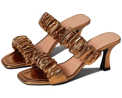 Seychelles Leeward Heeled Sandals In Gold Metallic( Bronze)