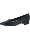 Easy Spirit Caldise Womens Leather Low Heel Block Heels In Blue