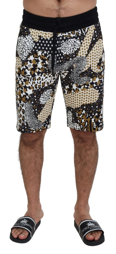 Dolce & Gabbana Multicolor Cotton Bermuda Shorts