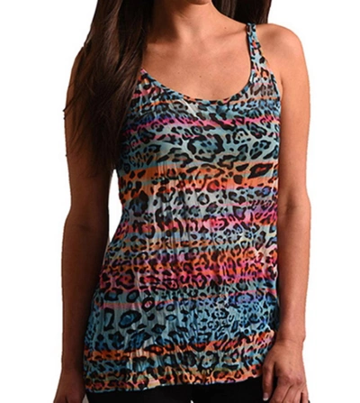 Angel Vibrant Leopard Tank In Multi