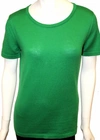 ANGEL SHORT SLEEVE CREW-NECK SHELL TOP IN GREEN