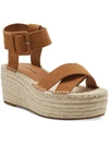 LUCKY BRAND AUDRINAH WOMENS SUEDE ANKLE STRAP ESPADRILLES