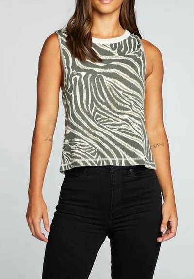 Chaser Vintage Muscle Tank In Multi