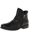 Miz Mooz Luna Womens Leather Ruched Ankle Boots In Brown