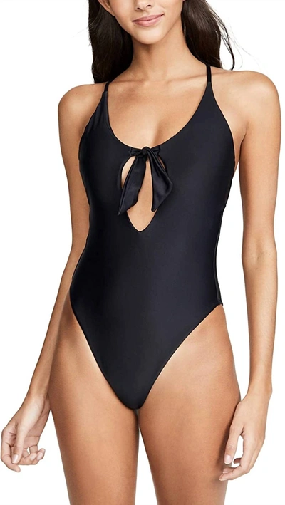 Pq Swim Arielle Cut Out Scoop Neckline One-piece In Black