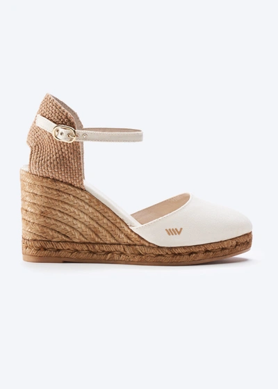Viscata Satuna Canvas Wedges Limited Edition In Beige