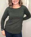 STACCATO OLLIE SWEATER IN HUNTER GREEN