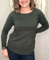 Staccato Ollie Sweater In Hunter Green