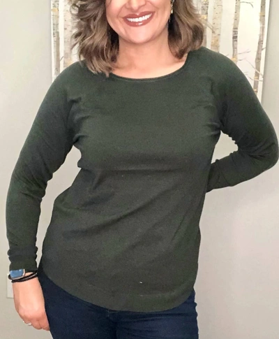 Staccato Ollie Sweater In Hunter Green