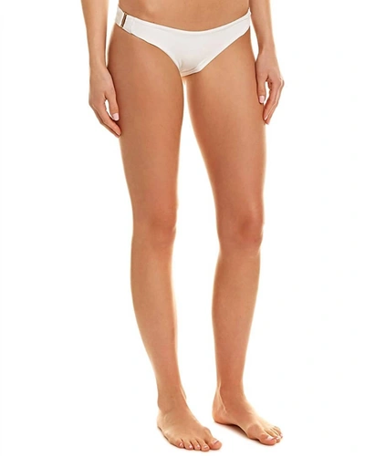Laundry By Shelli Segal Ring Side Hipster Brazilian Bikini Bottom Swimsuit In White