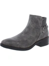 Baretraps Rudy Womens Faux Suede Block Heel Ankle Boots In Grey