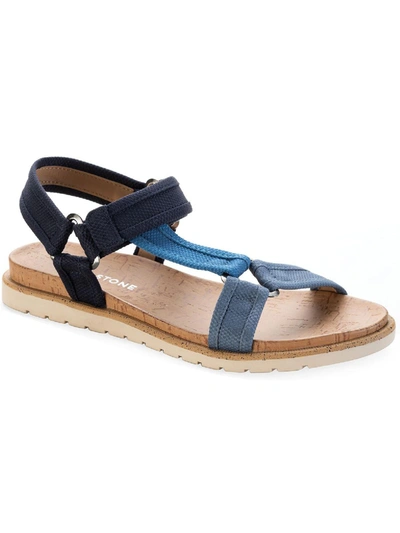 Sun + Stone Zoeyy Womens Casual Slingback Footbed Sandals In Multi