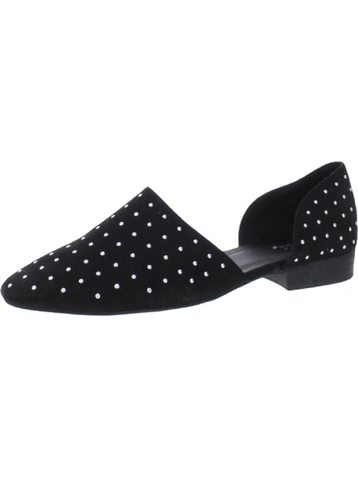 Qupid Soric Womens Studded Embellished D'orsay In Black
