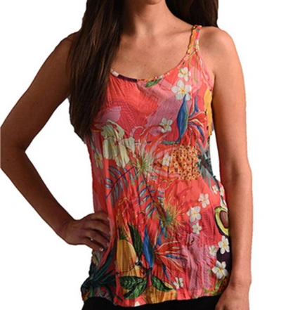 Angel Hawaiian Escape Tank Top In Multi