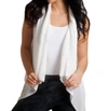 ANGEL OPEN WEAVED VEST IN WHITE