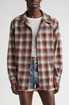 Maison Margiela X Pendleton Checked Wool Shirt In Rust