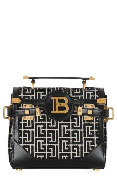 Balmain B-buzz 23 Crossbody Bag In Black