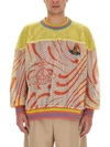 Vivienne Westwood Oversize Mesh Knit Sweater In Multicolor