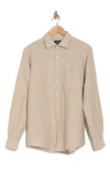 RODD & GUNN RODD & GUNN PENROSE LINEN BLEND BUTTON-UP SHIRT