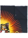 GUCCI ANGRY CAT PRINT SCARF,4758954G86512134723