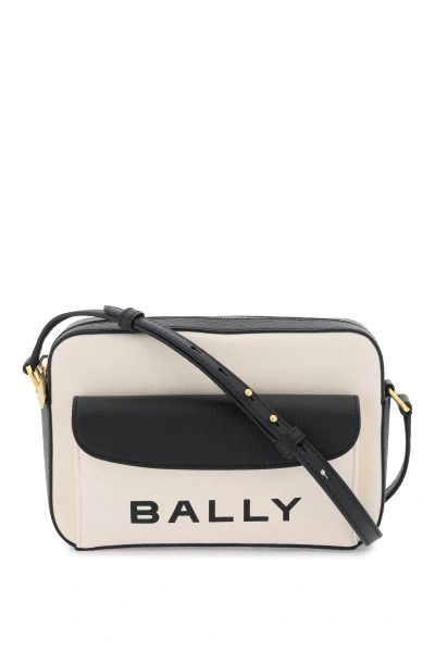 Bally Bar Crossbody Bag In Natural Black Oro