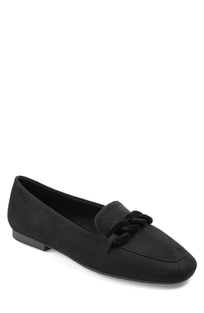 Journee Collection Cordell Rolo Link Loafer In Black
